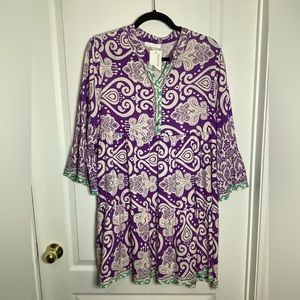 NWT Babydoll boho flowy mini dress made in Italy